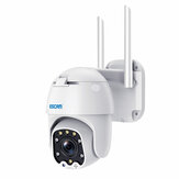 IP-камера ESCAM QF288 3МП Поворот/наклон 8X Зум Обнаружение человекоподобных объектов AI Облачное хранилище Водонепроницаемая камера с Wi-Fi и двусторонней аудиосвязью