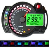 Velocímetro Odómetro para Motocicleta de 12V 15000 RPM Ajustable a Prueba de Agua Pantalla LCD Digital
