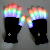 Halloween Kolorowa Rękawica Taneczna z Świetlnymi Diodami LED Na Dłoni