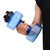 Большая бутылка для воды в форме гантели объемом 2,2 литра, портативная для спорта и фитнеса в спортзале