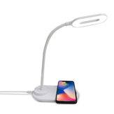 Lampe de table LED à chargement sans fil rapide, portable, protectrice des yeux, contrôle tactile flexible à 360 degrés et lumière nocturne