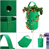 Hanging Non-Woven Felt Vertical Planter Bag 11x Pockets For Strawberry Planting Grow Box