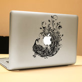  PAG páva dekoratív laptop matrica kivehető buborékmentes öntapadó, részleges színű bőr matrica