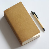 Caderno de papel kraft em branco com grade de pontos