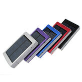 Draagbaar zonnepaneel Dual USB Externe Mobiele Batterij Powerbank Lader voor iPhone HTC
