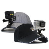 TELESIN aluminium sac à dos clip clip chapeau de chapeau debout avec support pour GoPro héros / séance SJCAM caméra yi