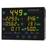 EPM6600 10A 2000 W Cyfrowy elektryczny miernik energii AC Miernik Miernik częstotliwości pomiaru KWH