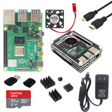 Catda® Carte de développement Raspberry Pi 4 2G 4G 8G Carte mère Ordinateur AI Programmation intelligente Kit Python
