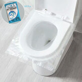 50 stuks Wegwerp WC-brilhoezen «Plastic» Zakelijk Reizen Biologisch afbreekbaar Waterdicht Toilet Pad