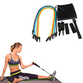 KALOAD 11 Pcs/Set Latex Resistance Bands Fitness Exercise Yoga Tubes Pull Rope Rubber Expander Elastic Bands with Bag