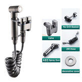 Hochdruck-Booster-Toilettenspray-Pistole für Wasserhahn-Kupfer-Doppeltsteuerungsventil-Handheld-Bidet-Sprüher-Toilettenreinigungs-hygienische Dusche für Badezimmerzubehör