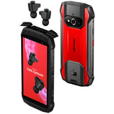 Ulefone Armor 15 Ενσωματωμένα ακουστικά TWS Helio G35 6GB 128GB 5,45 ιντσών 60Hz Διπλά Ηχεία NFC 6600mAh Android 12 Αδιάβροχο 4G Ανθεκτικό Smartphone
