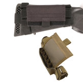 Ambidestro 5 Round Tactical Buttstock Shotgun Shell Bullet Pouch Ammo Carrier Gun Accessori