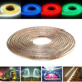 Cuerda de luces LED a prueba de agua SMD3014 de 10M para fiestas, hogar, Navidad, en interiores y exteriores, luz de tira 220V