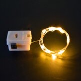 Tatil Noel Ev İçi Kullanım için 0.5M/1M/2M Pil ile Çalışan LED Garland Şerit Işık Bakır Tel Şerit Lamba