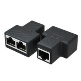 RJ45-Netzwerkanschluss RJ45 1 bis 2-Splitter-Anschluss LAN-Ethernet-Netzwerk RJ45-Splitter-Extender-Steckeradapter Netzwerkanschluss-Konverter