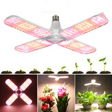 E27 2/3/4 listy Plný spektrum LED Grow Light Bulb Skládací hydroponické Indoor Plants Growing Lamp 85-265V