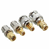 Excellway® JA01 4-poliger BNC-Stecker Zum SMA-Buchse Steckverbinder Adapter