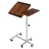Douxlife® DL-RT01 Laptop asztal görgős állóképes kivitelben, állítható magassággal, dönthető MDF-acél vázszerkezettel otthoni vagy irodai használatra