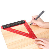 VEIKO 200mm Aluminum Alloy Carpenter Square Triangle Ruler Woodworking Precision Hole Positioning Square