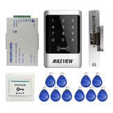Αδιάβροχος ελεγκτής πρόσβασης θύρας RFID με πληκτρολόγιο, κιτ με ηλεκτρικό κλείδωμα και 10 κάρτες κλειδιών RFID