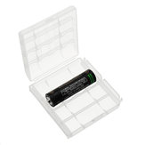 Transparente weiße Kunststoff-Aufbewahrungsbox für 4 Stück AA AAA Batterien