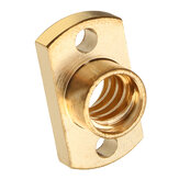 4Pcs Brass T8 Lead Screw Nut Pitch 2mm for Stepper Motor 3D Printer Part