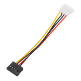 SATA Power Female To Molex Male Adapter Converter Cable 6-Inch