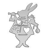 Stencil di taglio del coniglio del coniglio del banco per il regalo della carta di carta dell'album del fai da te