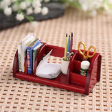 1:12 Dollhouse Toys Miniature Furniture Book Shelf Organizador Rack