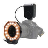 SHOOT SL-103C Macro Ring Flash Light LED GN15 6800K Diâmetro 52 55 58 62 67 72 77mm Anel Adaptador