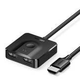 UGreen CM311 Διακόπτης HDMI 4K@60Hz με καλώδιο HDMI 3.3FT 2 σε 1/1 σε 2 Διπλής κατεύθυνσης διαχωριστής HDMI για τηλεόραση HDTV, προβολέα, φορητό υπολογιστή