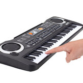 Teclado musical electrónico de 61 teclas para niños, piano digital eléctrico de educación temprana, juguete de órgano + micrófono y USB