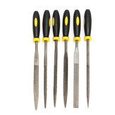 Conjunto de 6 limas de agulha de diamante em aço variadas para ferramenta de reparação - L/M/S