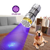XANES U03 21LEDs 400nm Violeta UV LED Linterna Fluorescente de Esterilización para Deteccón de Billetes