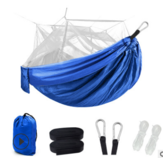 Rede de paraquedas ultra leve para caçar mosquitos, cama dupla para dormir em jardins, campings ao ar livre e portáteis