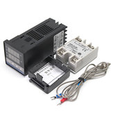 Цифровой регулятор температуры REX-C100 от 0 до 400℃ + датчик K + SSR 25A