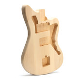 6 Telli Gitar Müzik Aleti İçin Yapılabilir Yarım Başlamış Basswood Elektrikli Gitar Gövde Kiti Seti