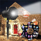 6 Padrões Projetor de Luz LED em Movimento Paisagem Natal Halloween Decor de Festa