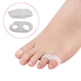 Раздвоенный сепаратор для пальцев ноги с укрепленным мягким силиконовым гелем, прямым выравнивателем и защитой от шишек