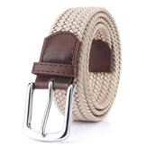 ENNIU S7E 125 cm cinturón elástico de lona de 3.4 cm Cinturón casual de lona ajustable Cinturón táctico para hombres, mujeres y estudiantes