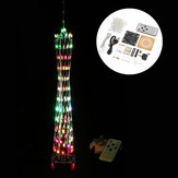 DIY Little Colorful LED Light Cube Canton Tower Suite IR Controle Remoto Kit eletrônico