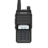 BAOFENG X3-Plus 2800mah 8W Tri-Band Radio Walkie Talkie 20 KM Wasserdichter UHF/VHF Transceiver 220MHz Funkgerät Schwarz