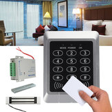 125KHz RFID ID-kaart Toetsenbord Deurbel Deurslot Beveiliging Toegangsbeheer Systeemkit
