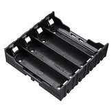 Caja de plástico para almacenamiento de baterías 18650 de 4 ranuras para 4 * 3,7V baterías de litio 18650 con 8 pines