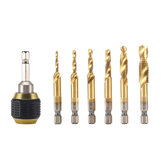 Drillpro Quick Change Drill Chuck Countersink Drill Tap Bits Self-locking Connecting Rod for Electric Drill