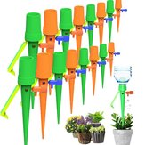 Sistema de irrigação por gotejamento automático de 6 peças para plantas de jardim e flores interiores e exteriores - regulador de água para garrafas
