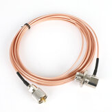 Pink 5 Meter 316 Coaxial Cable UHF/PL-259 Male to Female for QYT KT-8900 YAESU ICOM KENWOODs Mobile Radio Walkie Talkie Antenna