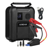 KROAK CJS73 2000A 20000mAh Avviatore di emergenza per auto con compressore d'aria 150PSI Power Bank USB doppio Torcia LED 4 in 1 Esterno portatile di emergenza