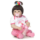 NPK 23-дюймовая мягкая тканевая тело силиконовая реалистичная кукла-реборн для девочки Бебе Алив рождественский подарок